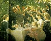 Peter Severin Kroyer frokostgildet, hip, hip, hurra, china oil painting reproduction